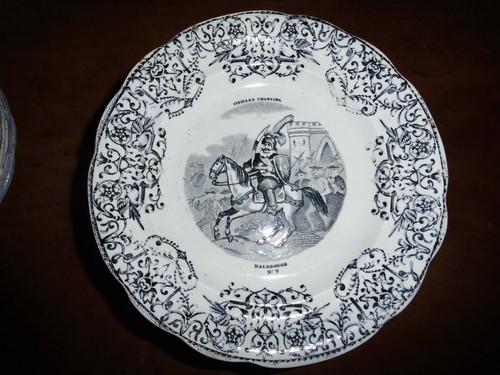 Assiette gien 19e - gien,