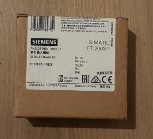 Siemens analog input module - input,