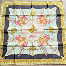 Foulard/Carré/Shawl★Foulard BAYRON en soie★hand rolled-49g★Silk SCARF schal