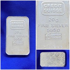 Lingot argent Pur Banque