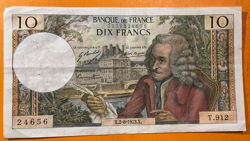 Francs voltaire 08 - 10, 2/08/1973