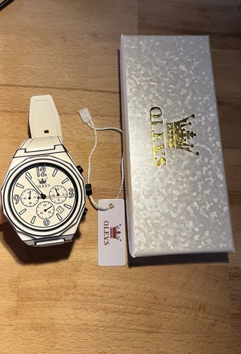 Montre olevs blanche style - blanche,