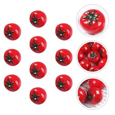  10pcs Mini Mini Tomate Mannequin Porneau Réaliste Mini Cherry Tomate Mini House