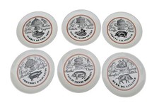 RARE SÉRIE  DE 6 ASSIETTES