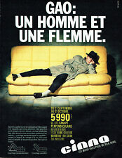 Publicité Advertising 127  1984   lit-canapé  perpendiculaire Cinna