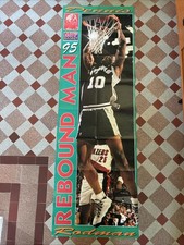 Grande Affiche NBA Vintage 95 Dennis  Rodman MVP Basket Rebound Man Spurs
