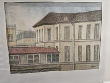 Dessin original d'Abram Topor (père de Roland) Hôpital NECKER AP-HP
