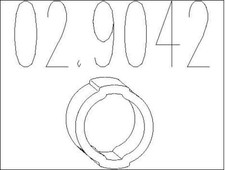 BUTéE éLASTIQUE (SILENCIEUX) CITROËN 2 CV 4,6,AMI 10 SUPER,6,8,AMI BREAK 6