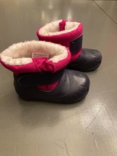 Bottes de Neige Enfant Bébé Fourrure Imperméable Fille Rose Violet Ski