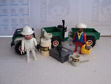 PLAYMOBIL vintage city safari ngorongoro jeep et remorque set 3532 de 1981