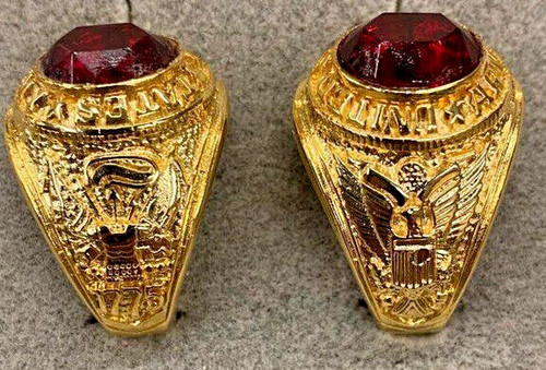 Army bague rouge zircone - bague,
