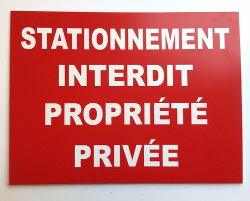 Plaque panneau stationnement - plaque,, "stationnement