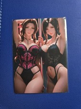 Lot 5 Carte Sexy Final Fantasy Aerith Card Waifu Recto / Verso 