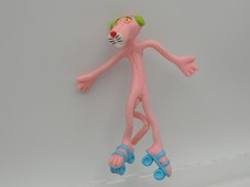 Figurine PVC vintage Rollers Casque - LA PANTHERE ROSE Pink Panther