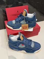 NIKE Air Jordan 4 Rétro LEVI’S neuves, Full Set avec facture d’achat de 2018.