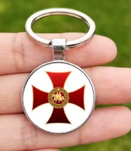 Porte clef croix devise - clef,