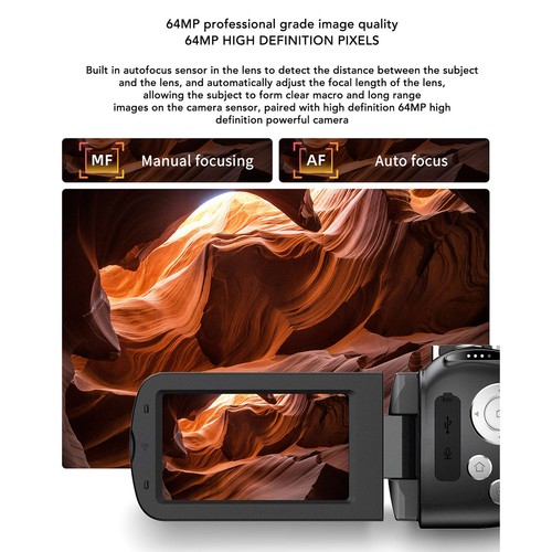 64mp video camera - 4k,