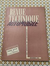 Revue Technique Decembre 1953 - FORD USA - Tracteur FERGUSON - RTA