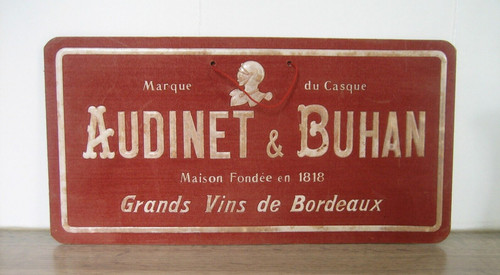 Ancienne plaque publicitaire - ancienne,