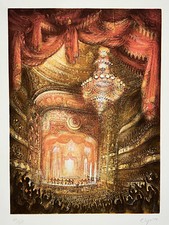 Soiree PIERRE CLAYETTE Opera Paris GRAVURE Musique 186/325 XX°