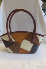Sac à main patchwork vintage /A4