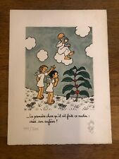 Jean EFFEL Dieu et son café , LITHOGRAPHIE (humour) signée et numérotée 111/200