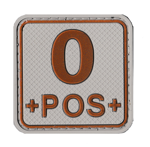 Patche groupe sanguin - 0+, pvc