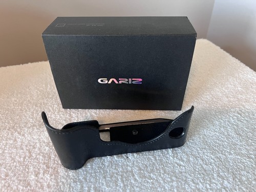 Gariz black leather half case - gariz,