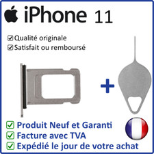 TIROIR SUPPORT CARTE SIM DE L'IPHONE 11 BLANC/GRIS + OUTIL