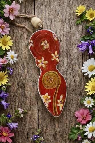 Pendentif spirale fleur - pendentif,