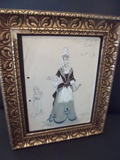dessin ancien costume de