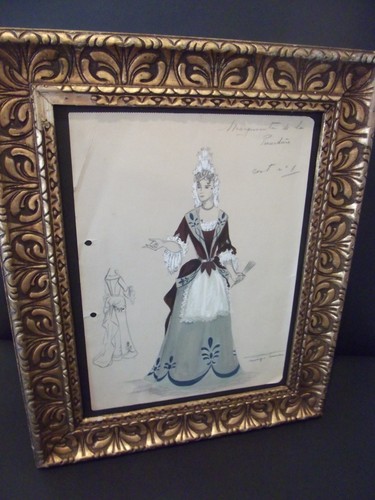 Dessin ancien costume - costume, de