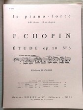 Partition " ETUDE op. 10 N° 3