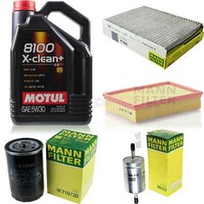 MANN-FILTER Inspection set 5 L Motul 5W-30 8100 + X-propre pour VW Polo Classic