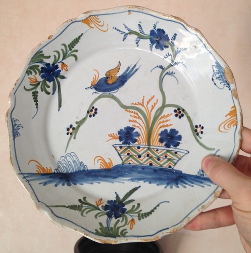 Ancienne assiette faience - assiette, en