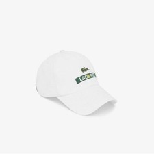 Casquette Lacoste Basic en sergé de coton unisexe, chapeau de tennis...