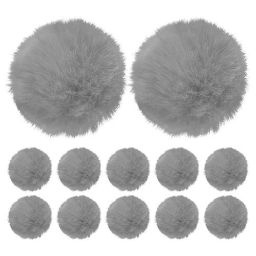Pompons fausse fourrure - 12,