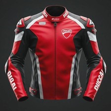 Veste en cuir de course de