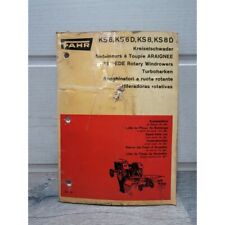 FAHR Andaineur KS6 KS6D KS8 KS8D - Catalogue pieces detachees