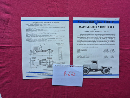 Prospectus 665 berliet - prospectus, p.665