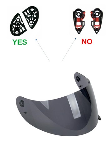 Visière casque fumée - de,