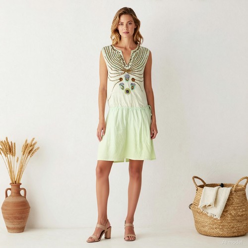Soirée boho robe midi - boho,