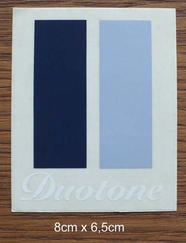 Vintage sticker decal duotone - decal,