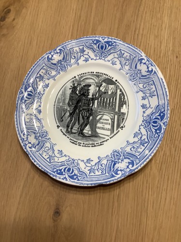 Assiette animée sarreguemines - assiette,