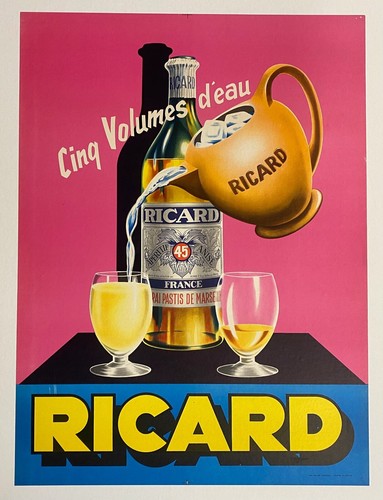 Affiche marseille aix - marseille, pastis