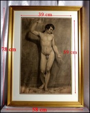 Nu Masculin 19e Jeune Homme Nu