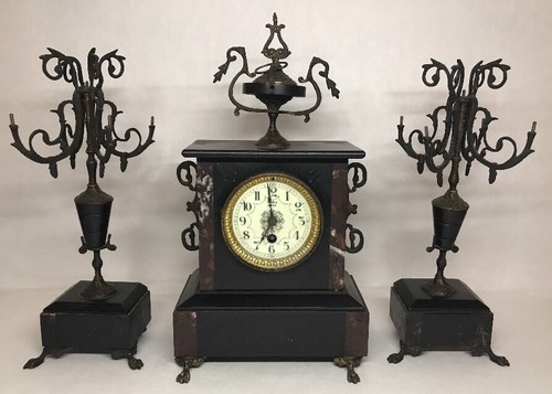 Ancienne garniture horloge - garniture, de