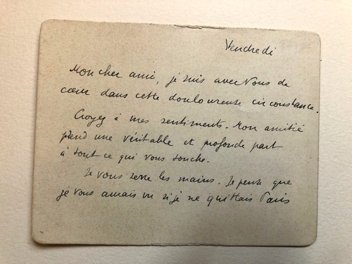Lettre autographe signée - autographe,
