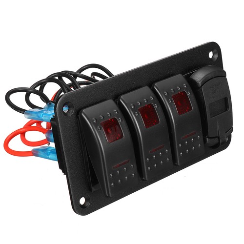 Gang etanche 12v 24v rocker - 4,
