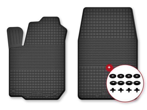 Tapis avant caoutchouc bac